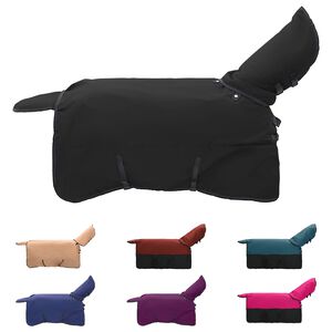 vidaXL Pl&aacute;&scaron;ť pre kone Tmavozelen&aacute; a čierna 135 cm Polyester