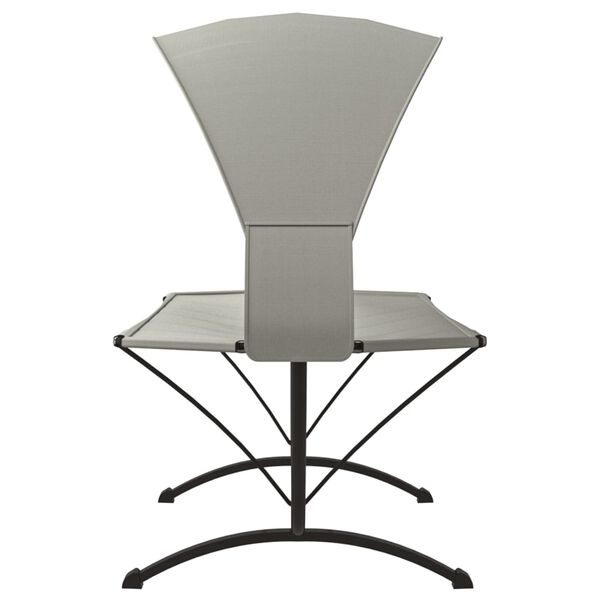 vidaXL Vonkaj&scaron;ia posteľ so strie&scaron;kou, kr&eacute;mov&aacute;, oceľ a oxfordsk&aacute; l&aacute;tka