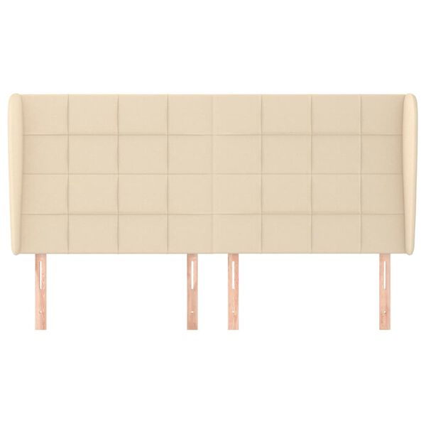 vidaXL Čelo postele so z&aacute;hybmi kr&eacute;mov&eacute; 163x23x118/128 cm l&aacute;tka