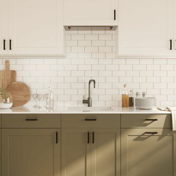 vidaXL Rukov&auml;te na skrinku 10 ks čierne 96 mm nehrdzavej&uacute;ca oceľ