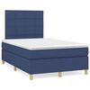 vidaXL Boxspring posteľ s matracom modr&aacute; 120x190 cm l&aacute;tka