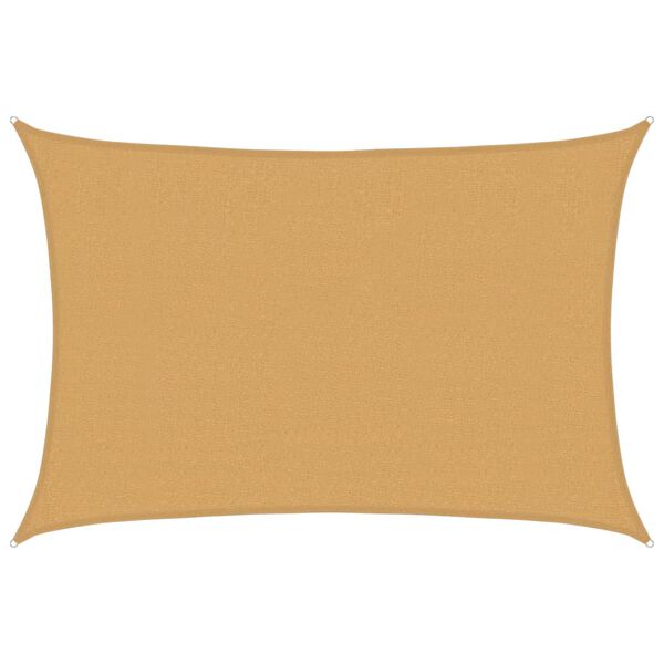 vidaXL Tieniaca plachta 160 g/m&sup2; obdĺžnikov&aacute; pieskov&aacute; 2,5x4 m HDPE