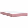 vidaXL Boxspring posteľ s matracom, ružov&aacute; 120x190 cm, zamat