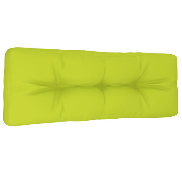 vidaXL Podložka na paletový nábytok, jasnozelená 120x40x12 cm, látka