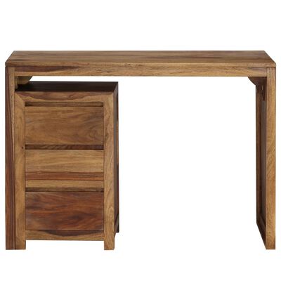 vidaXL Písací stôl masívne sheeshamové drevo 110x55x76 cm
