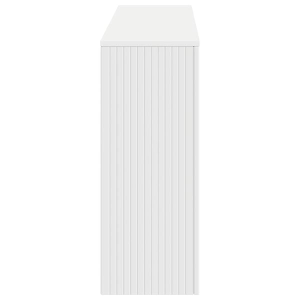 vidaXL Konzolov&yacute; st&ocirc;l Biely 155 x 29 x 74 cm Kon&scaron;truovan&eacute; drevo