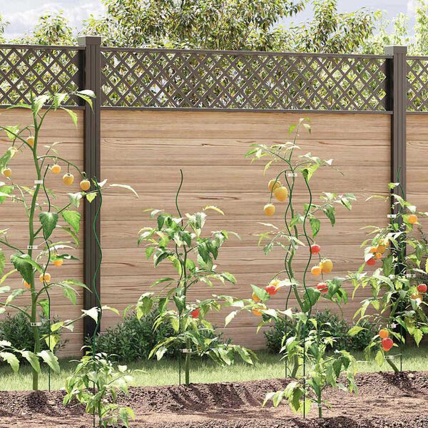 vidaXL Podpora rastl&iacute;n 5 pcs Zelen&aacute; 110 x 0.6 x 0.6 cm Oceľ