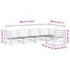 vidaXL 5-dielna z&aacute;hradn&aacute; s&uacute;prava pohoviek impregnovan&aacute; borovica