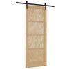 vidaXL Posuvn&eacute; dvere Pr&iacute;rodn&aacute; 83 x 211 cm Borovicov&yacute; mas&iacute;v
