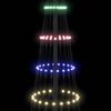 vidaXL LED vianočný stromček Viacfarebný 71 x 71 x 184.5 cm Kov