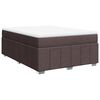 vidaXL Boxspring posteľ s matracom tmavohned&aacute; 140x200 cm l&aacute;tka