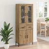 vidaXL Highboard Remeseln&yacute; dub 69,5 x 34 x 180 cm Kompozitn&eacute; drevo