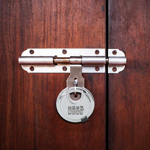 vidaXL Z&aacute;mky na disk so kľ&uacute;čmi 6 pcs Strieborn&aacute; 7 x 2.3 x 7 cm