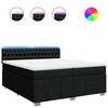 vidaXL Boxspring posteľ s matracom čierna 200x200 cm l&aacute;tka