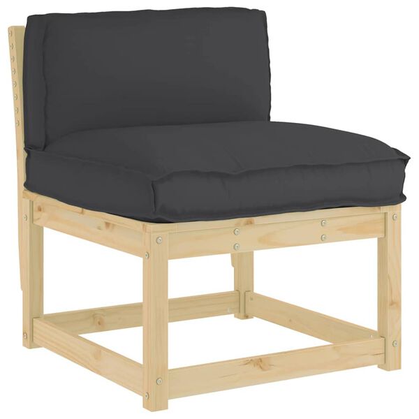 vidaXL Podložka Čierna 80 x 40 x 12 cm Oxfordsk&aacute; l&aacute;tka