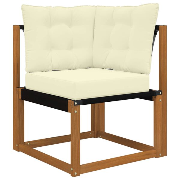 vidaXL Vank&uacute;&scaron; na vonkaj&scaron;iu pohovku 3 pcs Kr&eacute;mov&aacute; Polyester