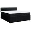 vidaXL Boxspring posteľ s matracom čierna 200x200 cm l&aacute;tka