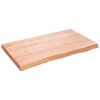 vidaXL Stolov&aacute; doska bledohned&aacute; 100x60x(2-6) cm o&scaron;etren&yacute; mas&iacute;vny dub