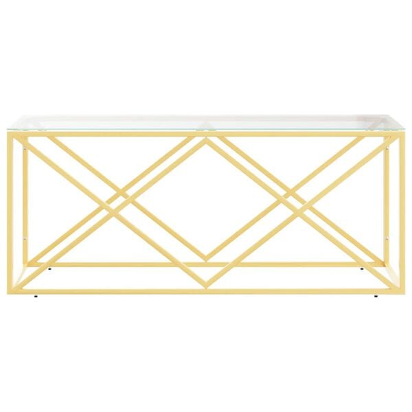 vidaXL Konferenčn&yacute; stol&iacute;k 110x45x45 cm nehrdzavej&uacute;ca oceľ a sklo