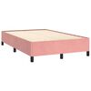 vidaXL Boxspring posteľ s matracom, ružov&aacute; 120x190 cm, zamat