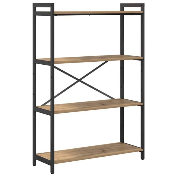 vidaXL Reg&aacute;l na knihy Remeseln&yacute; dub 80 x 30 x 120 cm Kompozitn&eacute; drevo