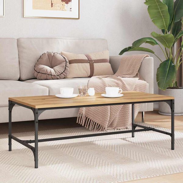 vidaXL Konferenčn&yacute; stol&iacute;k Remeseln&yacute; dub 100 x 50 x 35 cm