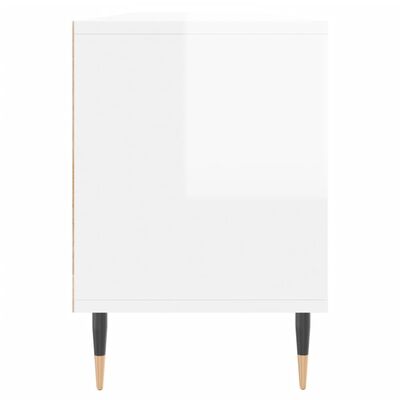 vidaXL TV skrinka lesklá biela 150x30x44,5 cm kompozitné drevo