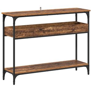 vidaXL Konzolov&yacute; st&ocirc;l Star&eacute; drevo 100 x 29 x 75 cm Kompozitn&eacute; drevo