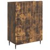 vidaXL Serv&iacute;rovacia skriňa so z&aacute;suvkou Dymov&yacute; dub 66 x 34,5 x 92 cm