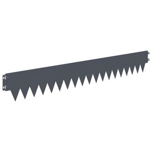 vidaXL Obrubn&iacute;k tr&aacute;vnika 30 ks 103 x 15 cm Oceľ Antracitov&aacute;