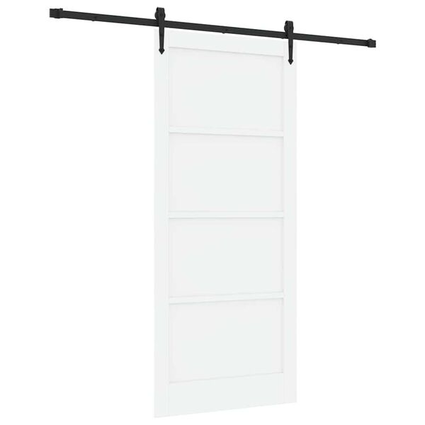vidaXL Posuvn&eacute; dvere ORKDAL Biela 93 x 211 cm Mas&iacute;vne borovicov&eacute; drevo