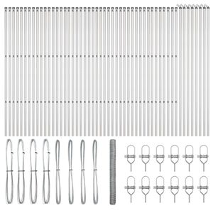 vidaXL Stĺp na plot. Strieborn&aacute;