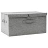 vidaXL &Uacute;ložn&yacute; box l&aacute;tkov&yacute; 50x30x25 cm siv&yacute;