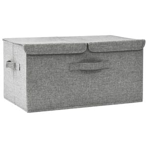 vidaXL &Uacute;ložn&yacute; box l&aacute;tkov&yacute; 50x30x25 cm siv&yacute;