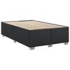 vidaXL Boxspring posteľ s matracom čierna 120x200 cm umel&aacute; koža