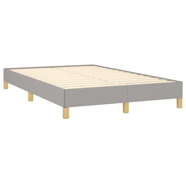 vidaXL Boxspring posteľ s matracom bledosiv&aacute; 120x190 cm l&aacute;tka