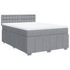 vidaXL Boxspring posteľ s matracom bledosiv&yacute; 140x190 cm l&aacute;tka