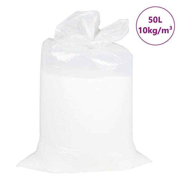 vidaXL V&yacute;plň do sedac&iacute;ch vakov EPS 50 L Biela 10 kg/m&sup3;