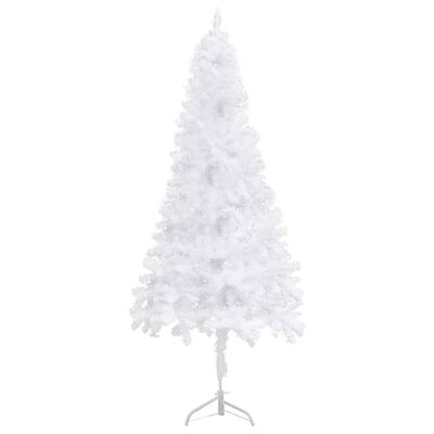 vidaXL Rohový umelý vianočný stromček biely 180 cm PVC