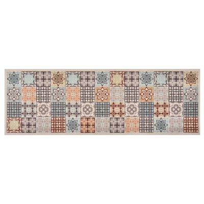 vidaXL Kuchynský koberec prateľný mozaiková farba 60x180 cm
