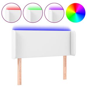 VidaXL Čelo postele biele 83x16x78/88 cm umel&aacute; koža