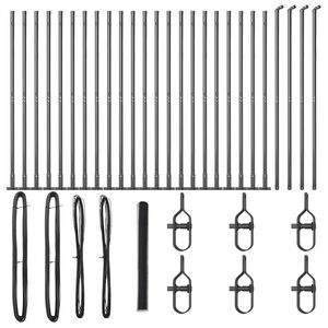 vidaXL Stĺp na plot. Siv&aacute;