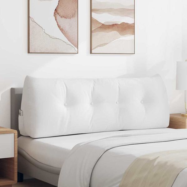 vidaXL Podu&scaron;ka na chrb&aacute;t Biela 140 x 24 x 50 cm l&aacute;tka