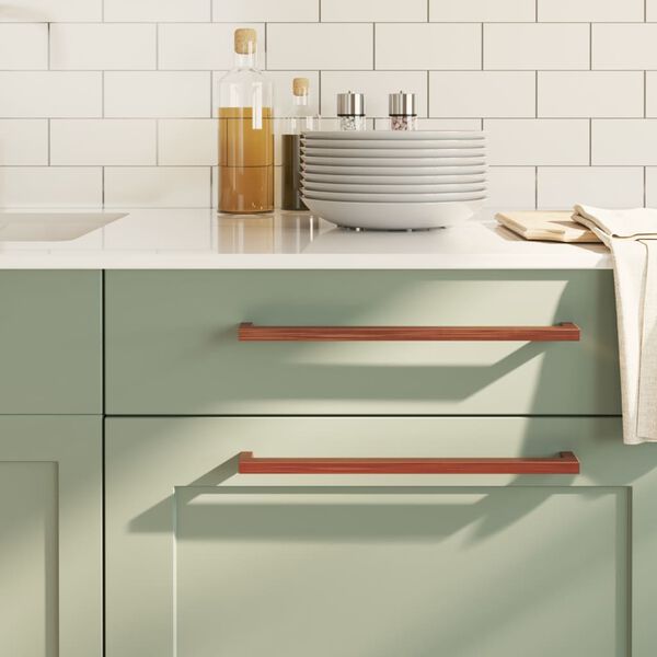 vidaXL Rukov&auml;te na skrinku 10 ks bronzov&eacute; 320 mm nehrdzavej&uacute;ca oceľ