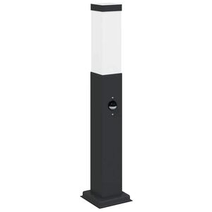 vidaXL Stĺpikov&eacute; svietidlo so senzorom 50 cm čierne IP44