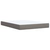 vidaXL Boxspring posteľ s matracom sivohned&yacute; 140x190 cm l&aacute;tka
