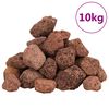 vidaXL Sopečn&eacute; kamene 10 kg červen&eacute; 3-5 mm