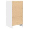 vidaXL Komoda biela 37,5x35x76 cm spracovan&eacute; drevo