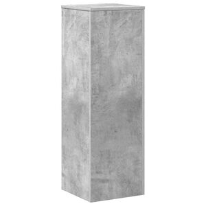 vidaXL Stojan na rastliny bet&oacute;nov&aacute; siv&aacute; 33x33x100 cm kompozitn&eacute; drevo