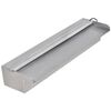Obdĺžnikov&aacute; baz&eacute;nov&aacute; font&aacute;na/vodop&aacute;d s LED, nehrdzavej&uacute;ca oceľ 45 cm